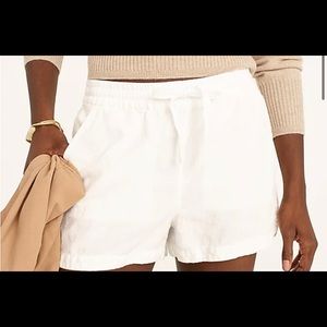 J.Crew Seaside Short in Linen Blend Size 2X White